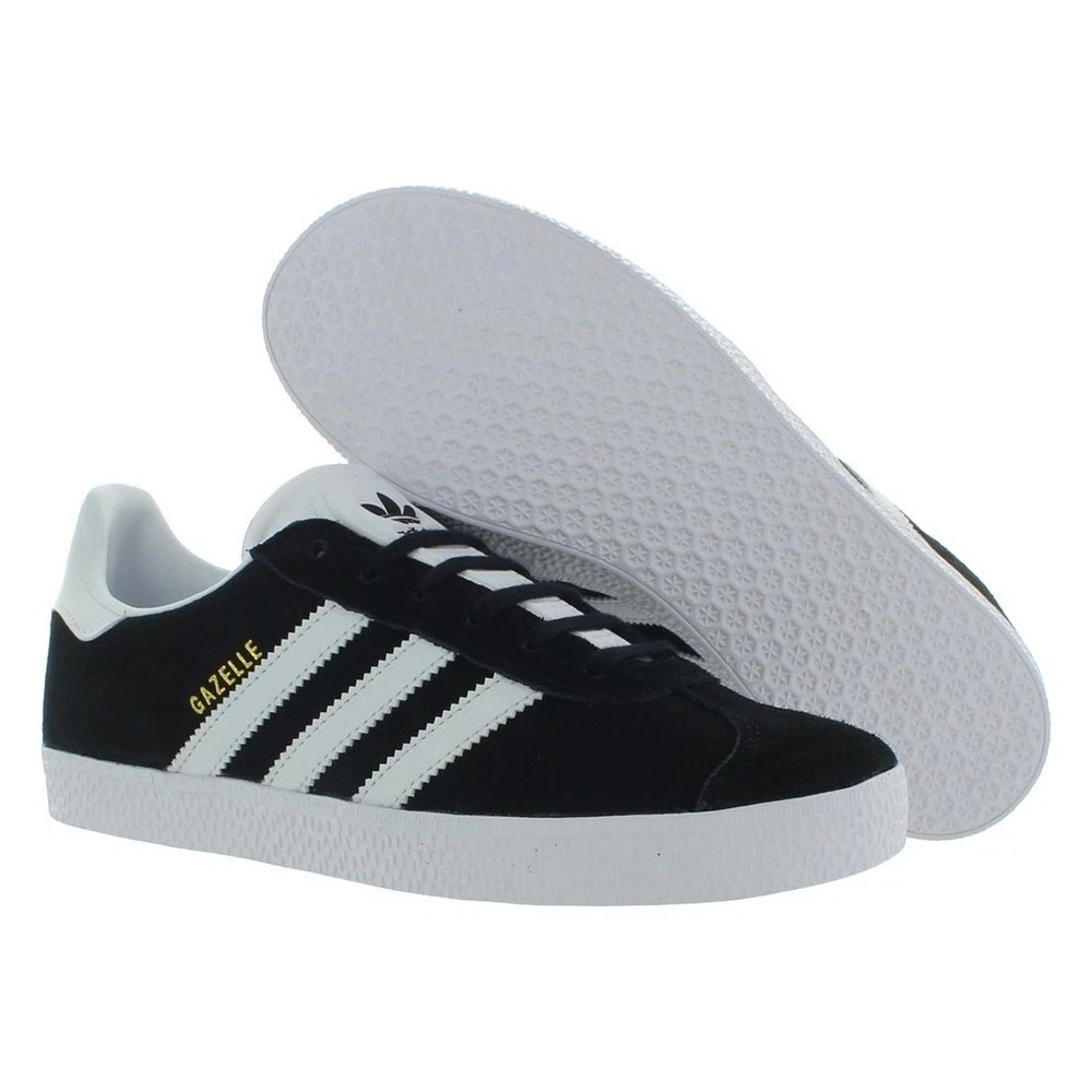 Adidas Originals Gazelle J Black White Shoes BB2502 Youth Size 6 Womens 7